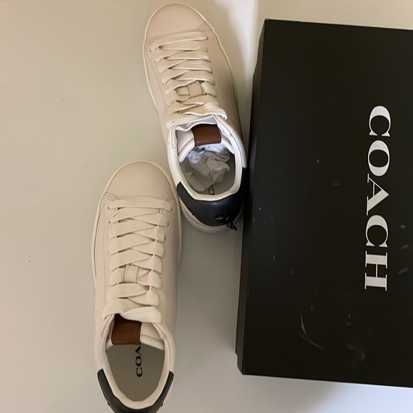 Coach G1903 LowTop White/Midnight Navy Sneakers. Size 6B - Picture 5 of 5